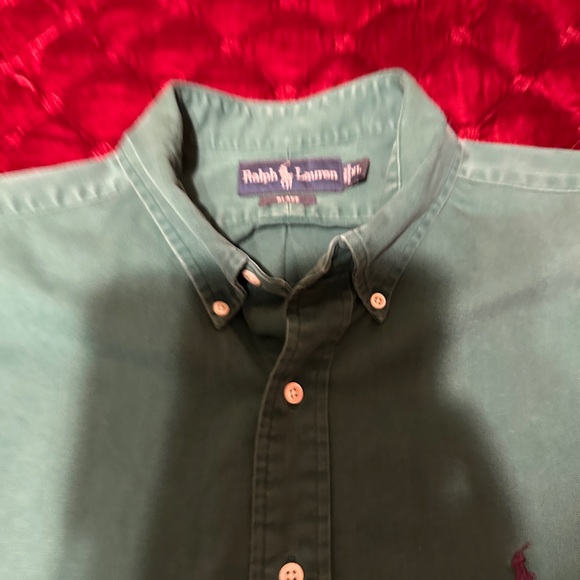 Ralph Lauren Men's Casual Green Button Down Shirt - Picture 6 of 6